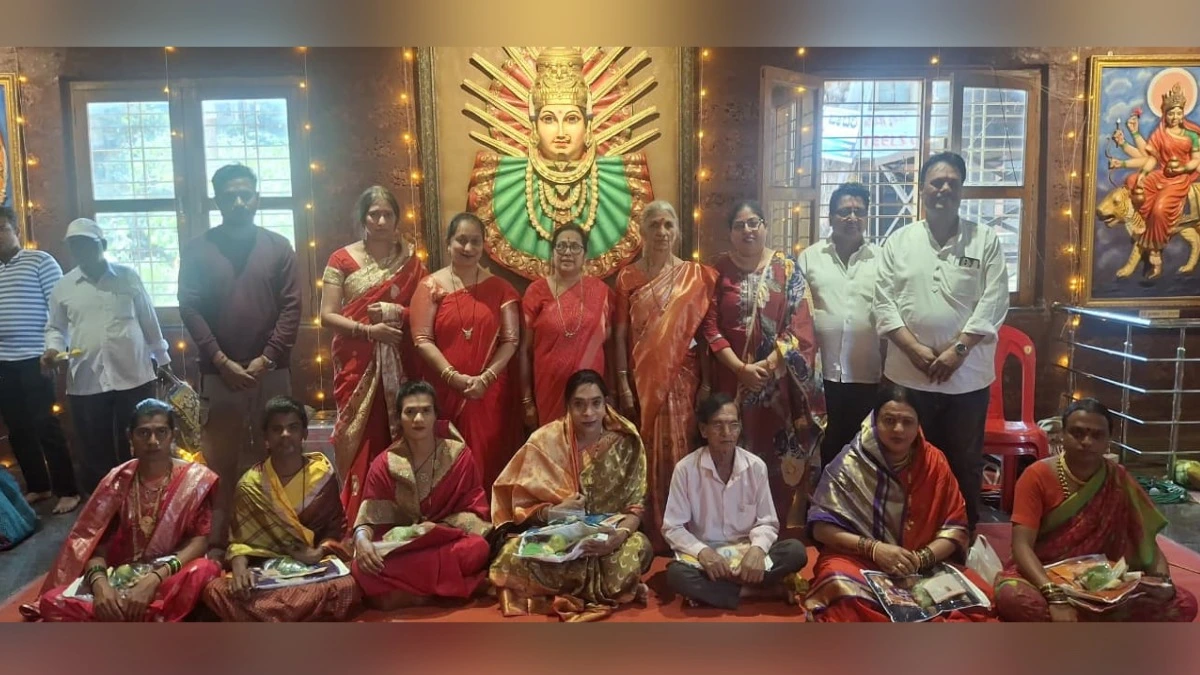 renuka devi mandirat pahi vibes foundationtarfe nau mangalmukhincha sanman