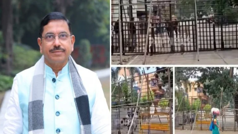 shetkari andolanachya parshvabhumivar kendriya mantri prahlad joshi yanchya nivassthanabhovati kadekot bandobast