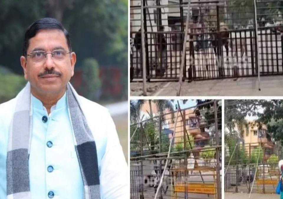 shetkari andolanachya parshvabhumivar kendriya mantri prahlad joshi yanchya nivassthanabhovati kadekot bandobast