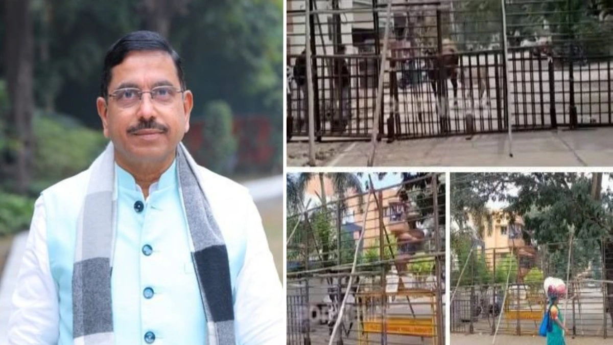 shetkari andolanachya parshvabhumivar kendriya mantri prahlad joshi yanchya nivassthanabhovati kadekot bandobast