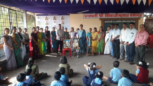 yellur kps marathi model shalet mahatma gandhi-lalbahadur shastri jayanti utsahat