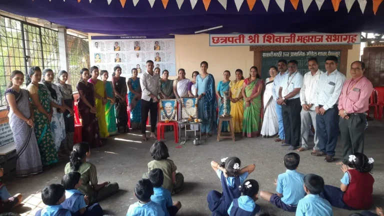 yellur kps marathi model shalet mahatma gandhi-lalbahadur shastri jayanti utsahat