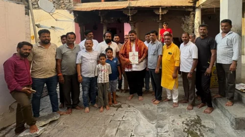 yuva samiti simabhagche ekambavasiyankadun utsphurt swagat va sanman